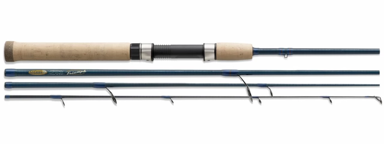 St. Croix Triumph 6' Ultra Light 4pc Travel Spinning Rod TRS60LF4 - Black 6 St. Croix Triumph 6' Ultra Light 4pc Travel Spinning Rod TRS60LF4 - Black - Image 4