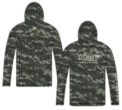 St. Croix Covert Hooded Long Sleeve Shirt