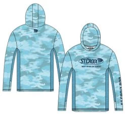 St. Croix Skyline Hooded Long Sleeve Shirt - Medium
