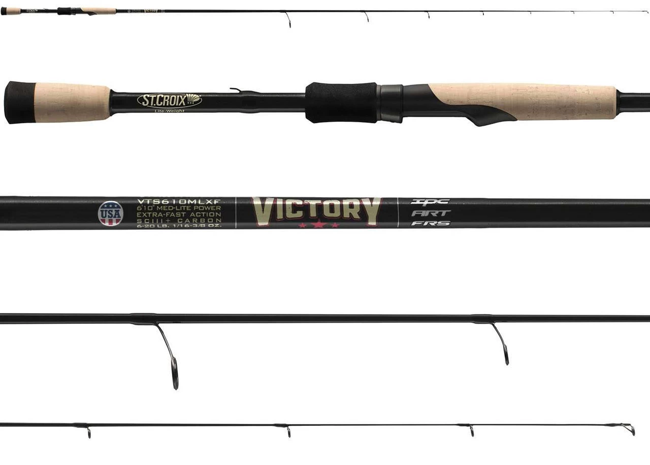 St. Croix Victory Bass Spinning Rods 3 St. Croix Victory Bass Spinning Rods